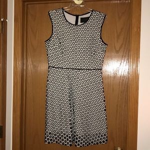 JCrew NWT Eyelet dress Black and White